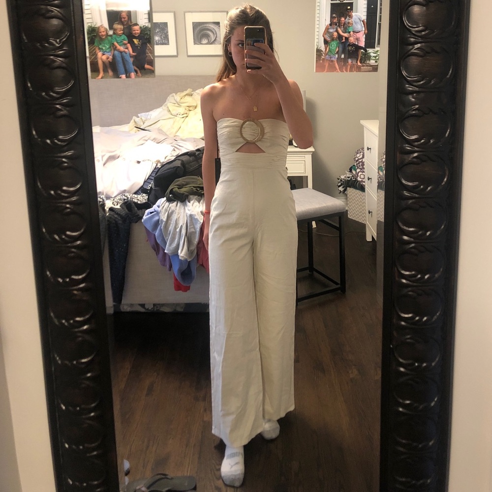 House of Harlow 1960 Beige Jumpsuit